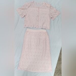 2 Piece Vintage Lace Set